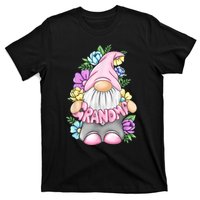 Gnome Grandma Happy Easter Day Art Flower For Mom Gnomies T-Shirt