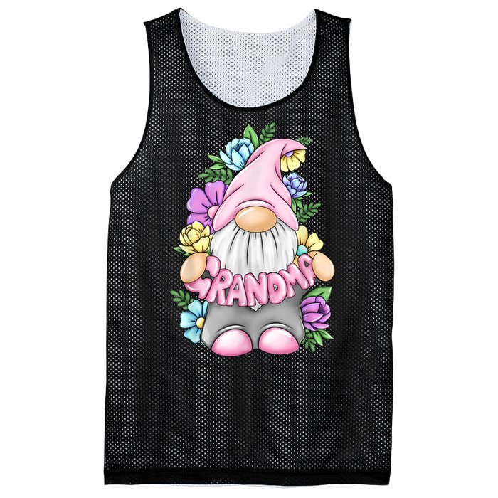 Gnome Grandma Happy Easter Day Art Flower For Mom Gnomies Mesh Reversible Basketball Jersey Tank