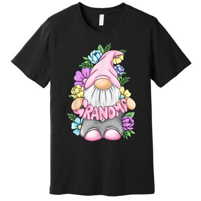 Gnome Grandma Happy Easter Day Art Flower For Mom Gnomies Premium T-Shirt