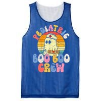 Groovy Ghost Halloween Pediatric Rn Nurse Boo Boo Crew Gift Mesh Reversible Basketball Jersey Tank