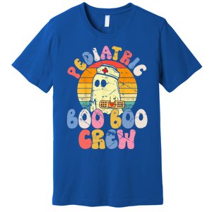 Groovy Ghost Halloween Pediatric Rn Nurse Boo Boo Crew Gift Premium T-Shirt