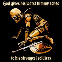 God Gives His Worst Tummy Aches To His Strongest Soldiers Flatbill Hat
