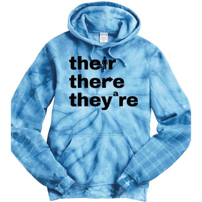 Grammar Geek Hilarious English Classroom Humor Tie Dye Hoodie