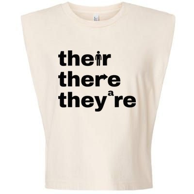 Grammar Geek Hilarious English Classroom Humor Garment-Dyed Women's Muscle Tee
