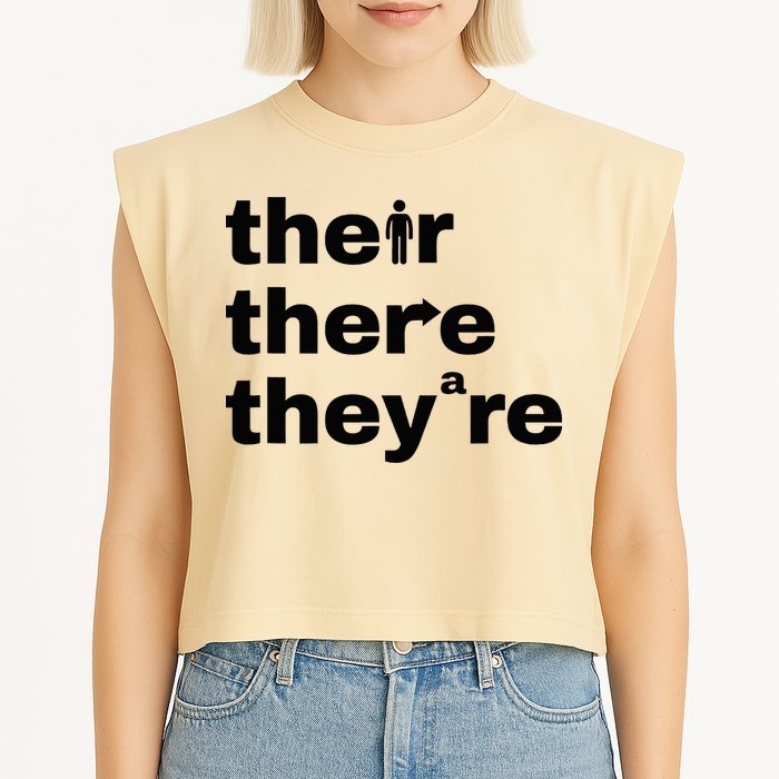 Grammar Geek Hilarious English Classroom Humor Garment-Dyed Women's Muscle Tee