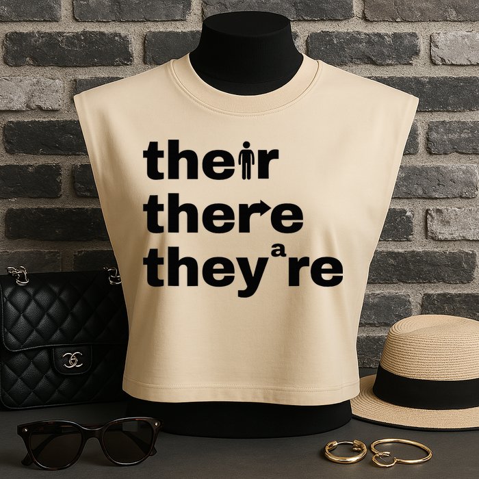 Grammar Geek Hilarious English Classroom Humor Garment-Dyed Women's Muscle Tee