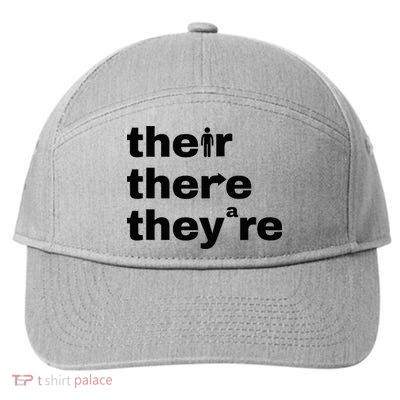 Grammar Geek Hilarious English Classroom Humor 7-Panel Snapback Hat