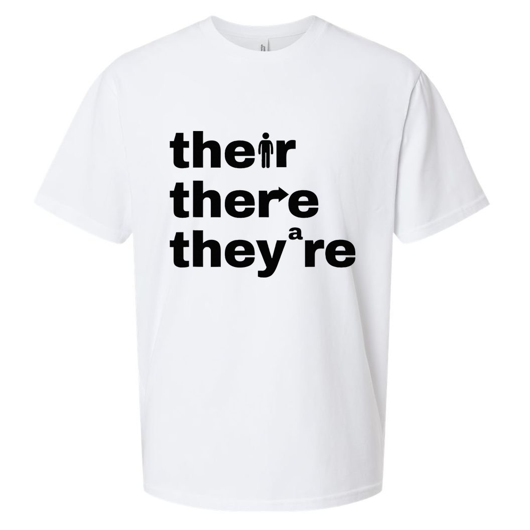 Grammar Geek Hilarious English Classroom Humor Sueded Cloud Jersey T-Shirt