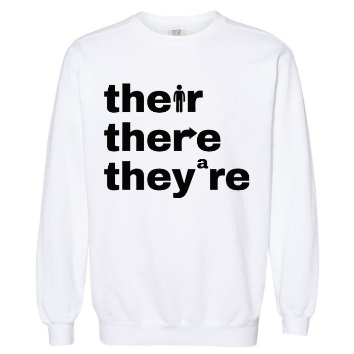 Grammar Geek Hilarious English Classroom Humor Garment-Dyed Sweatshirt