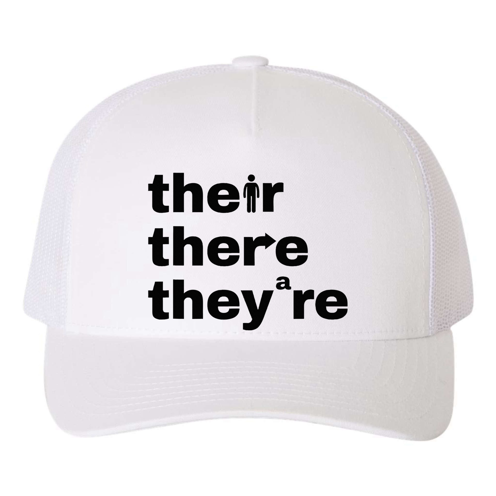 Grammar Geek Hilarious English Classroom Humor Yupoong Adult 5-Panel Trucker Hat