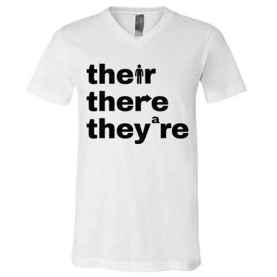 Grammar Geek Hilarious English Classroom Humor V-Neck T-Shirt