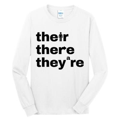 Grammar Geek Hilarious English Classroom Humor Tall Long Sleeve T-Shirt