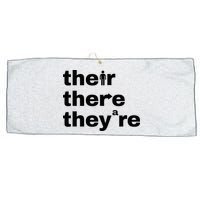 Grammar Geek Hilarious English Classroom Humor Large Microfiber Waffle Golf Towel