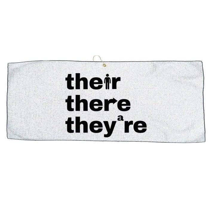 Grammar Geek Hilarious English Classroom Humor Large Microfiber Waffle Golf Towel