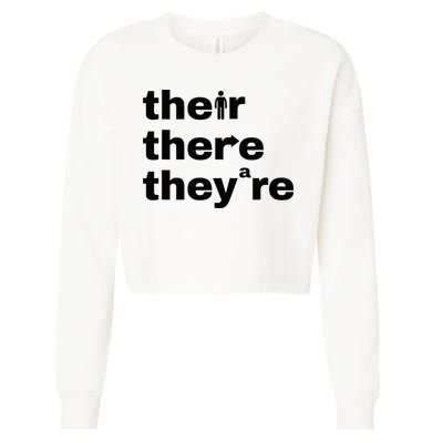 Grammar Geek Hilarious English Classroom Humor Cropped Pullover Crew