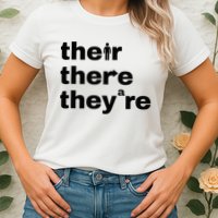 Grammar Geek Hilarious English Classroom Humor Womens T-Shirt