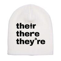 Grammar Geek Hilarious English Classroom Humor Short Acrylic Beanie