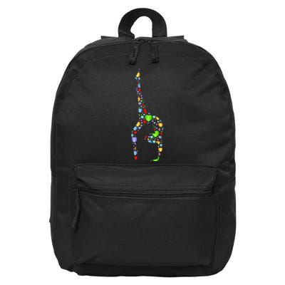 Gymnastics Gift Hearts Gymnast Gifts 16 in Basic Backpack