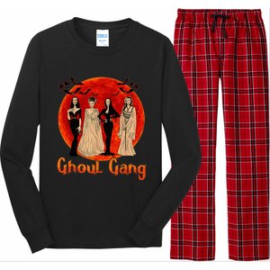 Ghoul Gang Horror Goth Queens Halloween Bride Funny Retro Long Sleeve Pajama Set