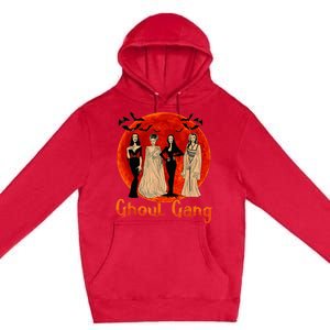 Ghoul Gang Horror Goth Queens Halloween Bride Funny Retro Premium Pullover Hoodie