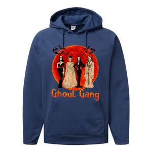 Ghoul Gang Horror Goth Queens Halloween Bride Funny Retro Performance Fleece Hoodie