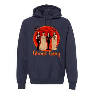 Ghoul Gang Horror Goth Queens Halloween Bride Funny Retro Premium Hoodie