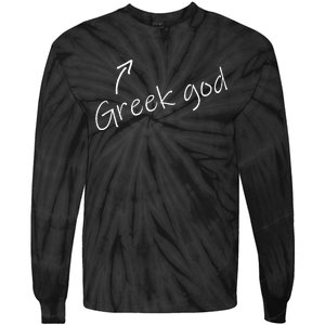 Greek God Halloween Costume Funny Adult Humor Party Tie-Dye Long Sleeve Shirt