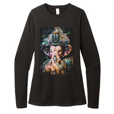 Ganesha Ganapati Hindu Yoga Meditation Gift Womens CVC Long Sleeve Shirt