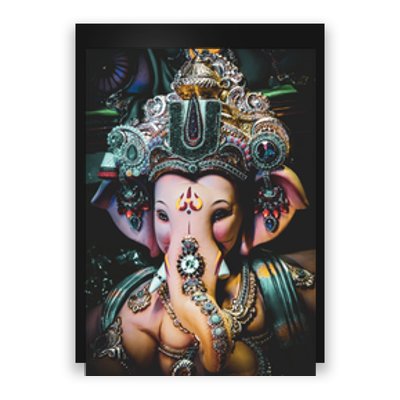 Ganesha Ganapati Hindu Yoga Meditation Gift Poster