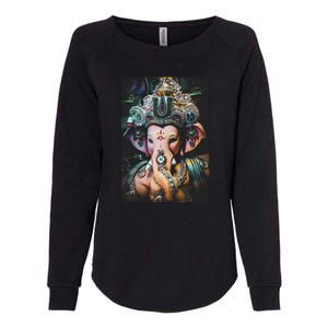 Ganesha Ganapati Hindu Yoga Meditation Gift Womens California Wash Sweatshirt