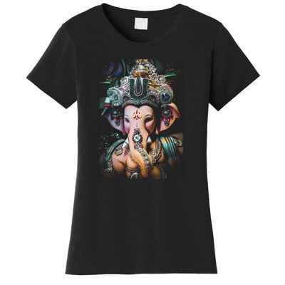 Ganesha Ganapati Hindu Yoga Meditation Gift Women's T-Shirt