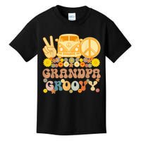 Groovy Grandpa Hippie Peace Retro Matching Party Family Kids T-Shirt