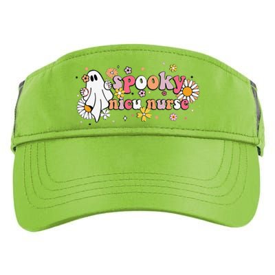 Groovy Ghost Halloween Floral Spooky Nicu Nurse Adult Drive Performance Visor