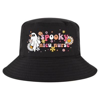 Groovy Ghost Halloween Floral Spooky Nicu Nurse Cool Comfort Performance Bucket Hat