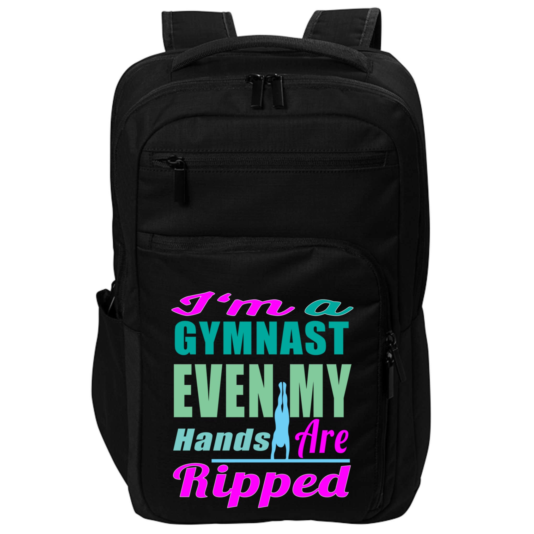 Gymnastics Gift Hands Ripped From A Bars Gift Impact Tech Backpack