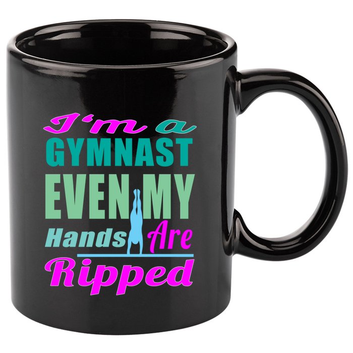 Gymnastics Gift Hands Ripped From A Bars Gift 11oz C Handle Ceramic Mug
