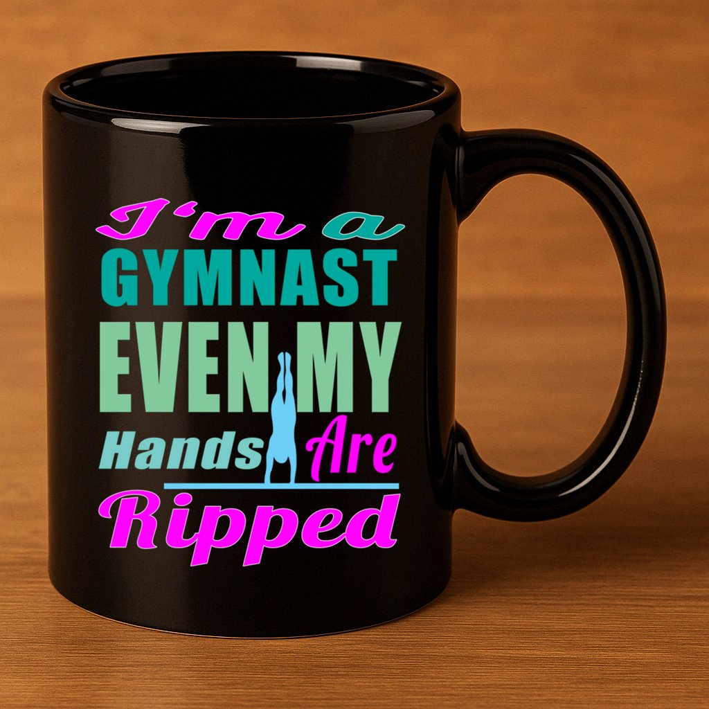 Gymnastics Gift Hands Ripped From A Bars Gift 11oz C Handle Ceramic Mug