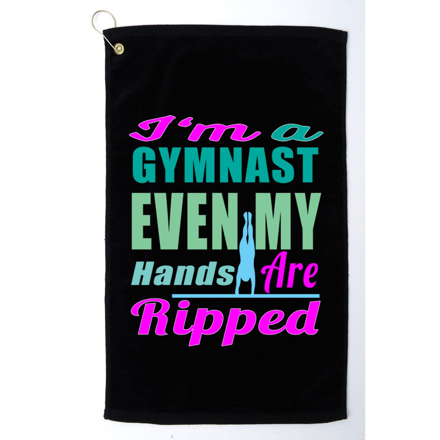 Gymnastics Gift Hands Ripped From A Bars Gift Golf Towel