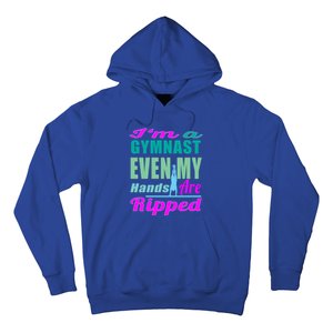 Gymnastics Gift Hands Ripped From A Bars Gift Hoodie