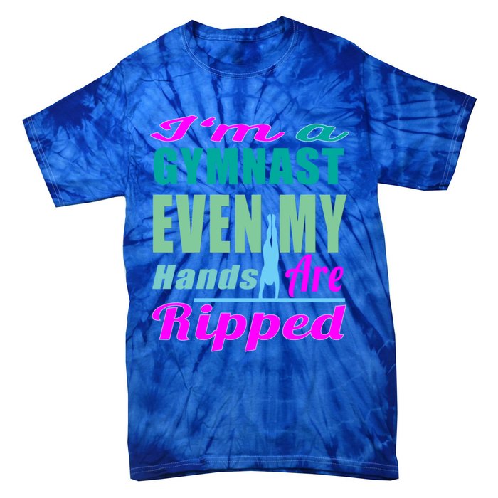 Gymnastics Gift Hands Ripped From A Bars Gift Tie-Dye T-Shirt