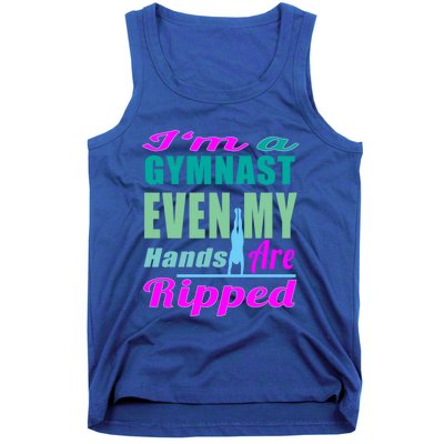 Gymnastics Gift Hands Ripped From A Bars Gift Tank Top