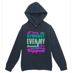 Gymnastics Gift Hands Ripped From A Bars Gift Urban Pullover Hoodie