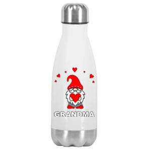 Grandma Grandmother Happy MotherS Day Gift Gnome Cute Elf Gift Stainless Steel Insulated Water Bottle