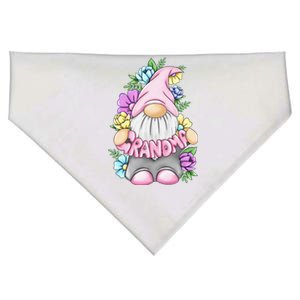 Gnome Grandma Happy Mother's Day Art Flower For Mom Gnomies USA-Made Doggie Bandana