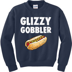 Glizzy Gobbler Hot Dog Eating Champion Funny Meme Kids Sweatshirt