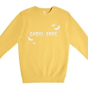 Ghoul Gang Halloween Bats Spooky Premium Crewneck Sweatshirt