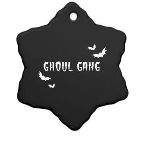 Ghoul Gang Halloween Bats Spooky Ceramic Star Ornament