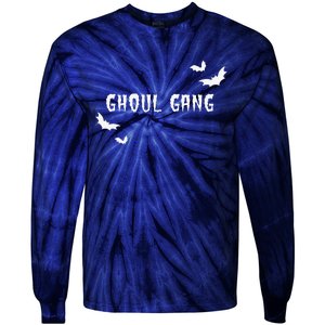 Ghoul Gang Halloween Bats Spooky Tie-Dye Long Sleeve Shirt