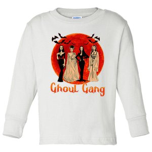 Ghoul Gang Horror Goth Queens Halloween Bride Toddler Long Sleeve Shirt