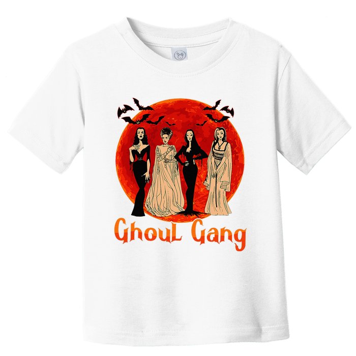 Ghoul Gang Horror Goth Queens Halloween Bride Toddler T-Shirt